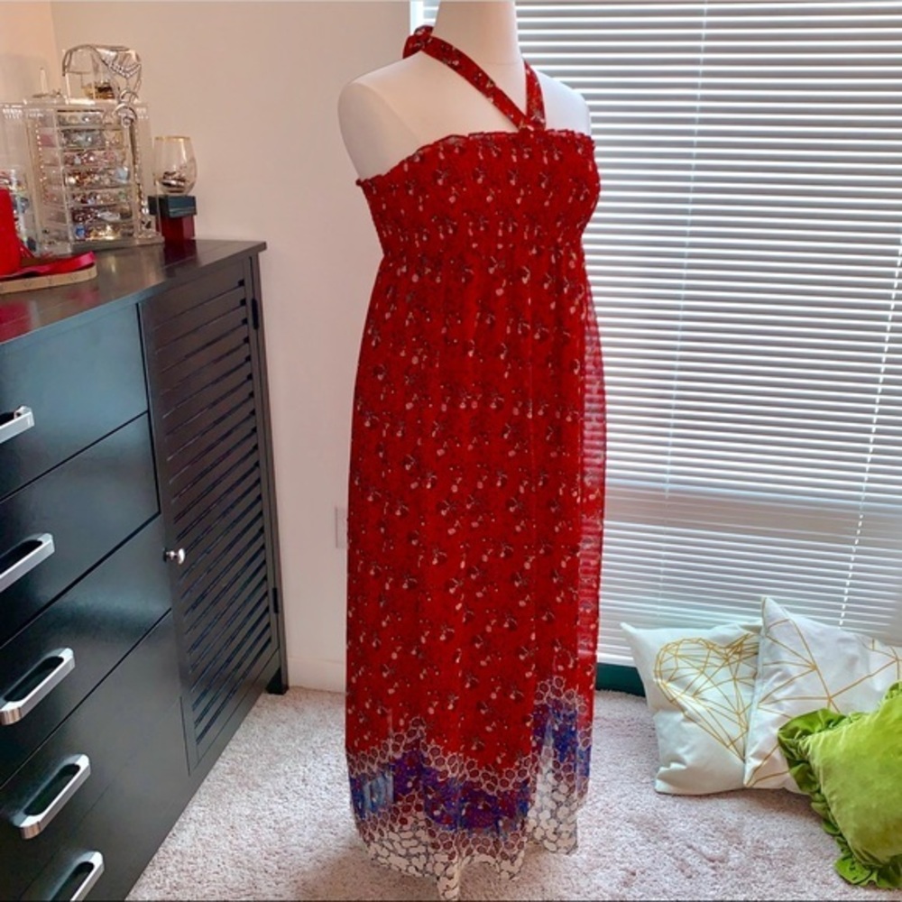 Halter Bandeau Maxi Dress